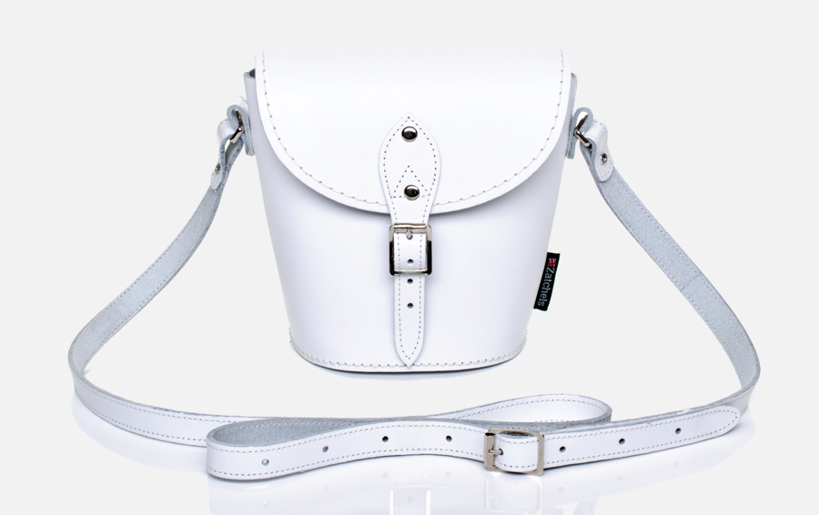 Zatchels ザッチェルズ サッチェルバッグ ホワイト Zatchels - ザッチェルズ サッチェルバッグの通販 by